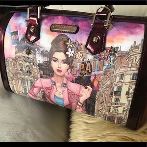 Nicole Lee Welcome to Spain duffle tote